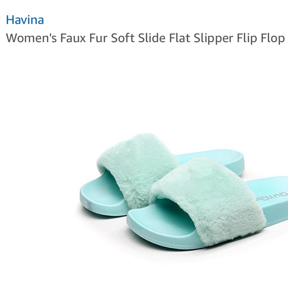 HAVINA Women's FauxFur Soft Slide Slipper FlipFlop - Picture 2 of 6